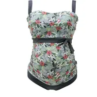 Petit Amour Badpak 'ALENA' donkergrijs / gemengde kleuren