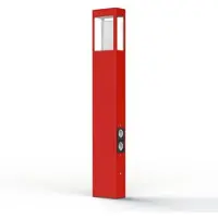 Roger Pradier Tetra Model 4 Sokkellamp Traffic red | E27 70W + Plug