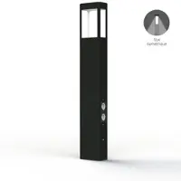 Roger Pradier Tetra Model 4 Sokkellamp Dark grey | Built-in LED Symetric 12W + Plug