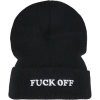 Mister tee Muts 'Fuck Off' zwart / wit