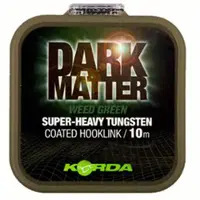 Korda Dark Matter Tungsten Coated Hooklink Weed Green 18lb 10m