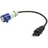 Pricenet Verloopkabel Van Zwitserse-stekker Naar Cee 40 Cm 16a / 230 V