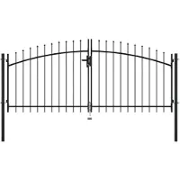 Super Merchant Dubbele deur hekpoort Woerden met speerpunt 299,5x149,5 cm