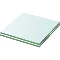 vidaXL Schappen 2 st 20x15 cm glas transparant