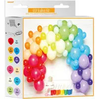 Amscan Ballonslinger Latex 1 Meter Regenboogkleurig 78-delig
