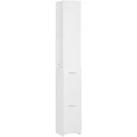 vidaXL Badkamerkast 25x26,5x170 cm bewerkt hout wit