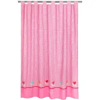 Lief! | Gordijn kinderkamer Lief! katoen roze 180x140 cm kinderkamergordijnen | NADUVI