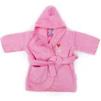 Lief! badjas 0-12 mnd roze