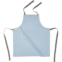 Tiseco | Schort Solid katoen blauw 74x85 cm schorten | NADUVI