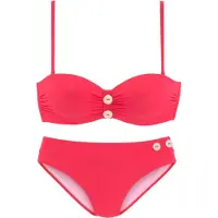 Vivance Beugelbikini in bandeaumodel met edele sierknopen | Maat AA