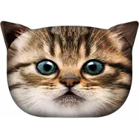 Bertoni - Knuffelkussen met kat motief Sierkussen met verborgen ritssluiting en vulling Kussen Gapcio