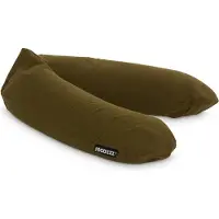 Snoozzz Voedingskussen Premium Kwaliteit - 185 cm – Microparel Vulling – Luxe Draagtas – Wasbare Hoes - Bronze