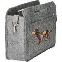 Bertoni - Vilten zak Organisator toilettas met rits cosmetische zak voor Make-Up Organisator Joker