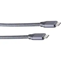 Shiverpeaks USB-C kabel | USB3.2 20 Gbps | PD 100W | 4K 60Hz | aluminium/nylon | 2 meter