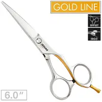 Jaguar Xenox Offset-Friseurschere mit mattiertem Finish aus Edelstahl – 6 Zoll