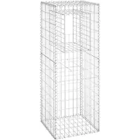 vidaXL Schanskorf paal 50x50x140 cm ijzer