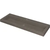 Ink Dock Meubelwastafel 120x40cm Quartz - 1 Kraangat - Beton - 8718835048938 - Rechthoekig - Wastafels, Meubelwastafels