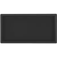 Regn Inbouwnis 30x60x7cm - Mat Zwart - RVS - Rechthoekig - Accessoires, Inbouw/opbouw nissen - 8720297695834