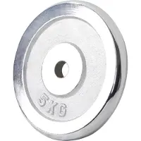 Gorilla Sports Halterschijf 5 kg Chroom