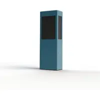 Roger Pradier BRICK² Model 2 Bollard Lamp Blue | Black PMMA