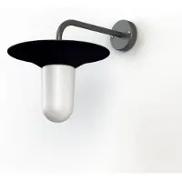 Roger Pradier Cooper Model 2 Wandlamp Velvet Black | Frosted Glass
