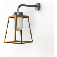 Roger Pradier Lampiok 2 Model 3 Wandlamp Tinted Lacquered Brass | Frosted Glass