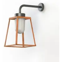 Roger Pradier Lampiok 2 Model 3 Wandlamp Patined Lacquered Copper | Frosted Glass