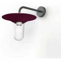 Roger Pradier Cooper Model 2 Wandlamp Wine red | Clear Glass