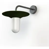 Roger Pradier Cooper Model 2 Wandlamp Fern Green | Frosted Glass