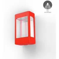 Roger Pradier Tetra Model 1 Wandlamp Traffic red | Built-in LED Sym 12W