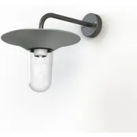 Roger Pradier Cooper Model 2 Wandlamp Silk Grey | Clear Glass