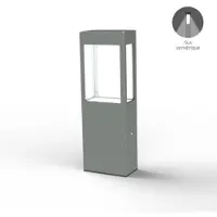 Roger Pradier Tetra Model 2 Sokkellamp Metal Grey | Built-in LED Sym 12W