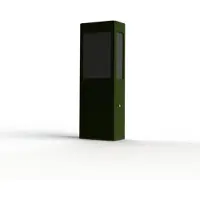 Roger Pradier BRICK² Model 2 Bollard Lamp Fern Green | Black PMMA