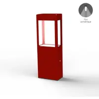 Roger Pradier Tetra Model 2 Sokkellamp Tomato red | Built-in LED Sym 12W