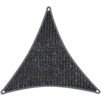 Coolaroo schaduwdoek driehoek 6,5x6,5x6,5m Grafiet 340gr/m2