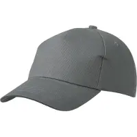 Myrtle beach Volwassenen Unisex Zwaar Katoen 5 Paneelkapje (Donkergrijs)