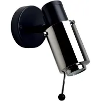 DCW éditions Biny Spot Wandlamp Built-in LED | Without Switch | Black | Nickel