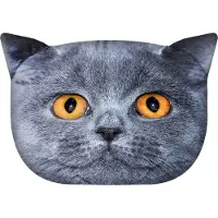 Bertoni - Design sierkussen met kat motief Sierkussen met verborgen ritssluiting en vulling Sierkussen Leon