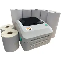 DULA LabelOne 221 - Desktop A6 Labelprinter - USB - LAN + 10 Rollen (300) verzendetiketten
