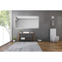 Gliss Design Horizontal spiegel met LED-verlichting en verwarming 180x70cm