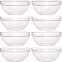 Luminarc 8x Schaaltje/kommetje van glas 17 cm - Serveerschalen