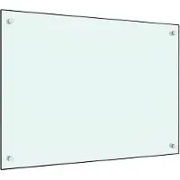 vidaXL Spatscherm keuken 70x50 cm gehard glas melkwit