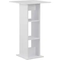 vidaXL Barkruk, wit, 60x60x110 cm