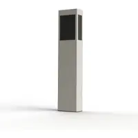 Roger Pradier BRICK² Model 3 Bollard Lamp Pure White | Black PMMA