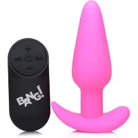 XR Brands Bang! Vibrerende Siliconen Buttplug Glad