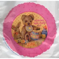 Anagram folieballon - welcome new baby girl - geboorte meisje