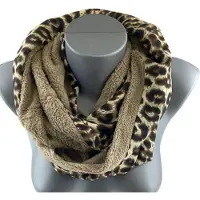 Jordan Fleece Colsjaal Dames - Panter Bruin - Infinity Scarf