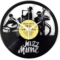 Yesterdays Vinyl Retro - Klok gemaakt van een echte LP - Met geschenkverpakking - Jazz Music