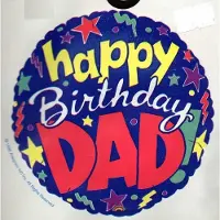 Anagram folie ballon - happy birthday dad - verjaardag vader