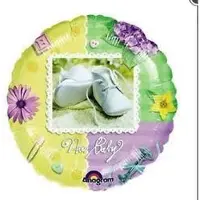 Anagram folieballon - New Baby , geboorte baby - leeg